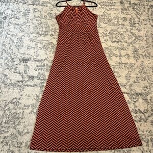 Loft Chevron Maxi Dress size M